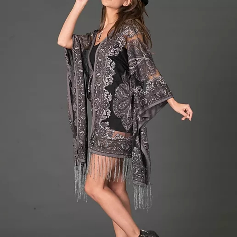 Gorgeous Italian Paisley top/dress/cover up